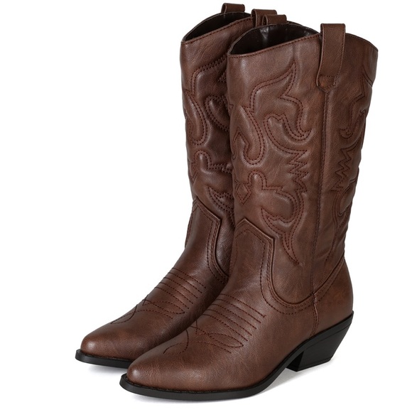 Shoes - Brown Cowboy Boots